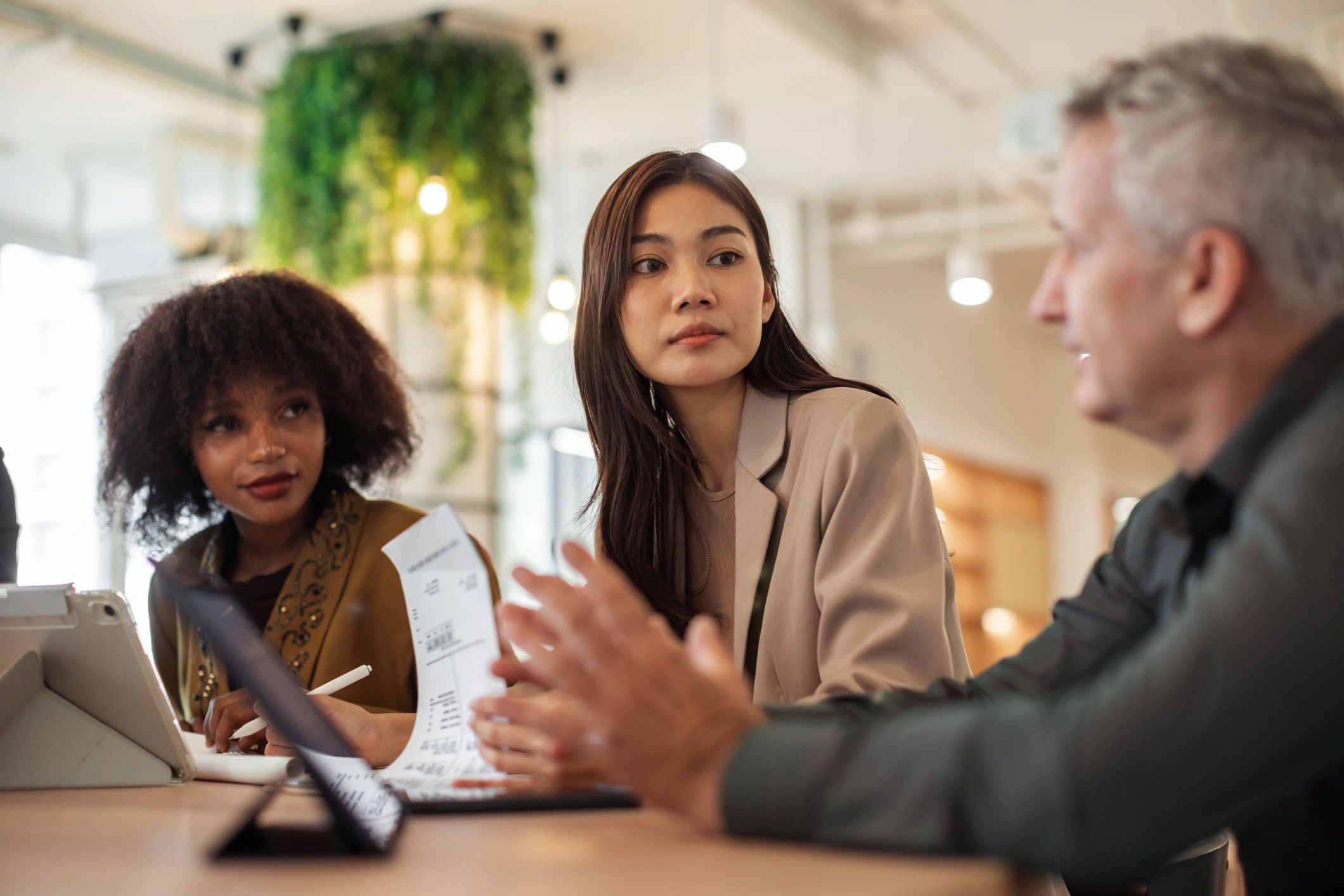 People meeting in an office setting